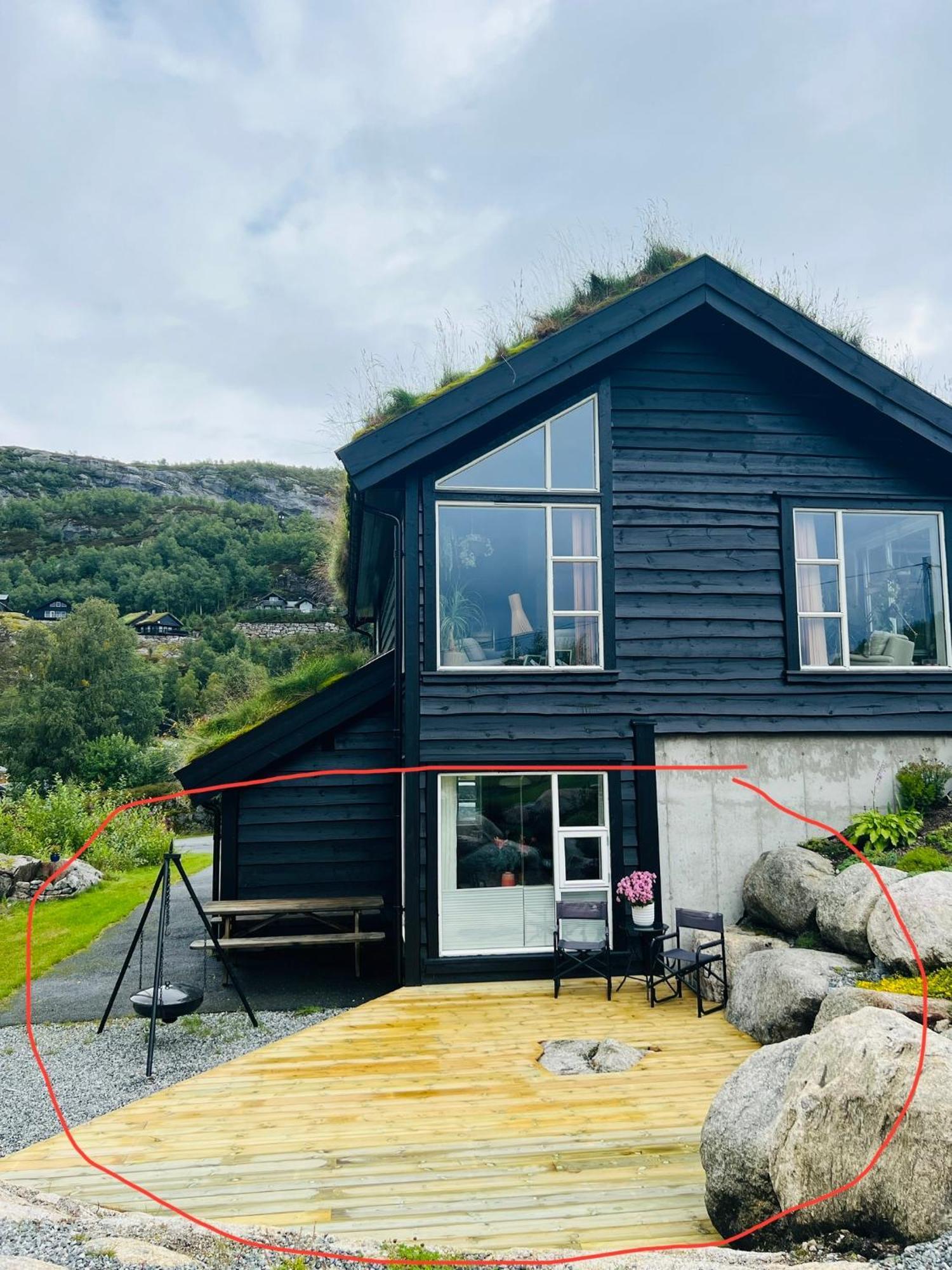 Flott Leilighet Pa Haugen I Sirdal Tjorhom Buitenkant foto
